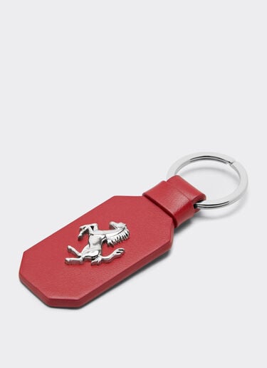 Ferrari Leather keyring with Prancing Horse Maison Red 50618f