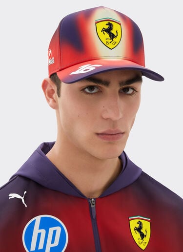 Ferrari Leclerc Replica Puma baseball cap for Scuderia Ferrari HP China 2026 Rosso LA0GNf