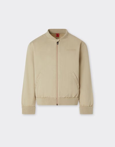 Ferrari Cazadora bomber de gabardina de algodón Beige 22333fK