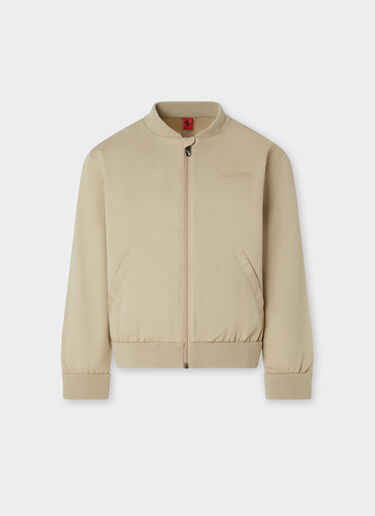 Cazadora bomber de gabardina de algodón Ferrari Cazadora bomber de gabardina de algodón Beige 22333fK