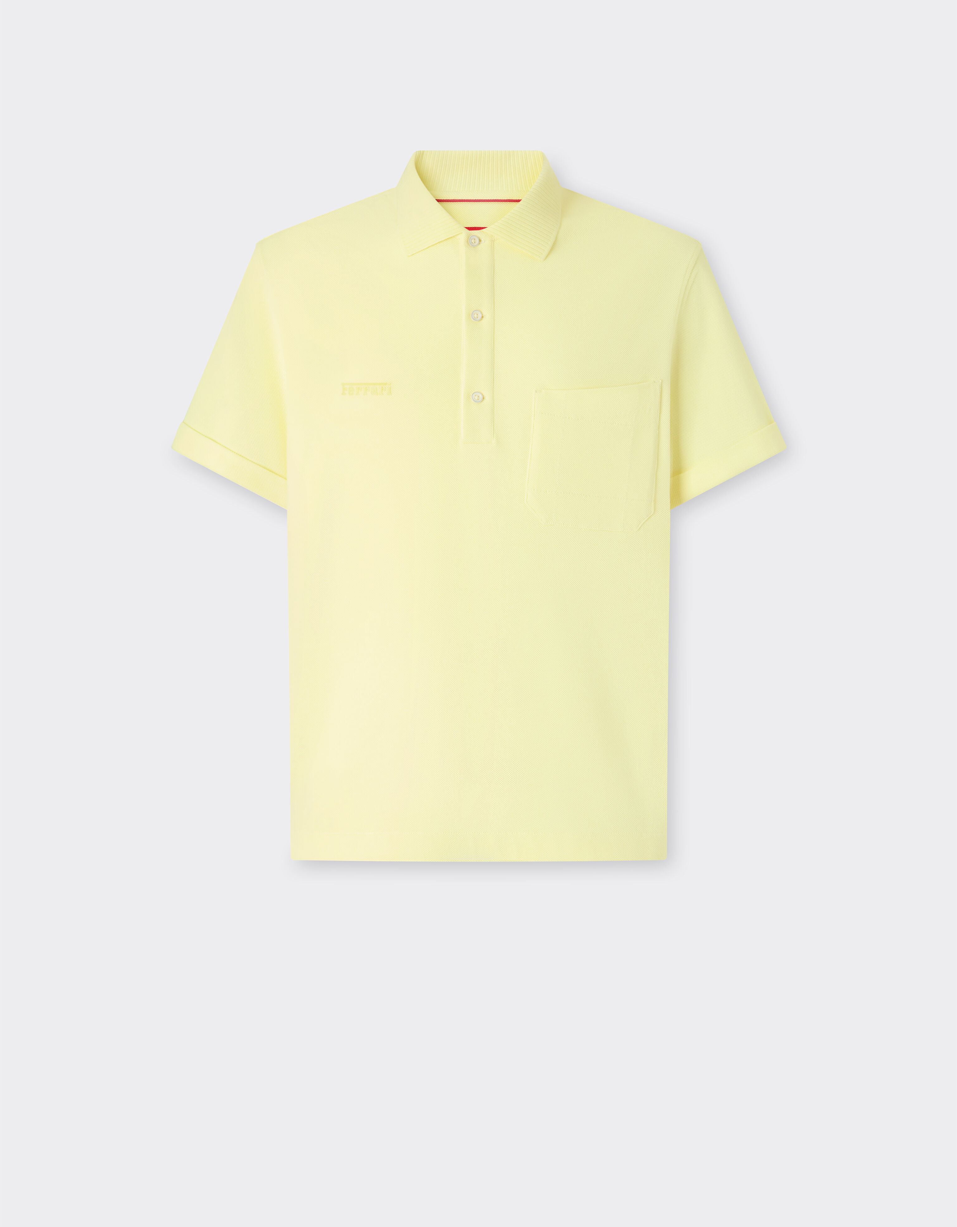 Polo de jersey Ferrari Polo de jersey Amarillo Iris 49937f
