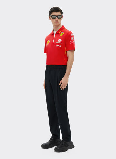 Ferrari 2024 Scuderia Ferrari Team Replica polo shirt Rosso Corsa F1143f