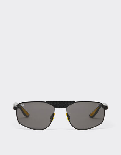Ferrari Ray-Ban for Scuderia Ferrari RB3776M in matt black metal with dark grey lenses Black Matt LA0EKf