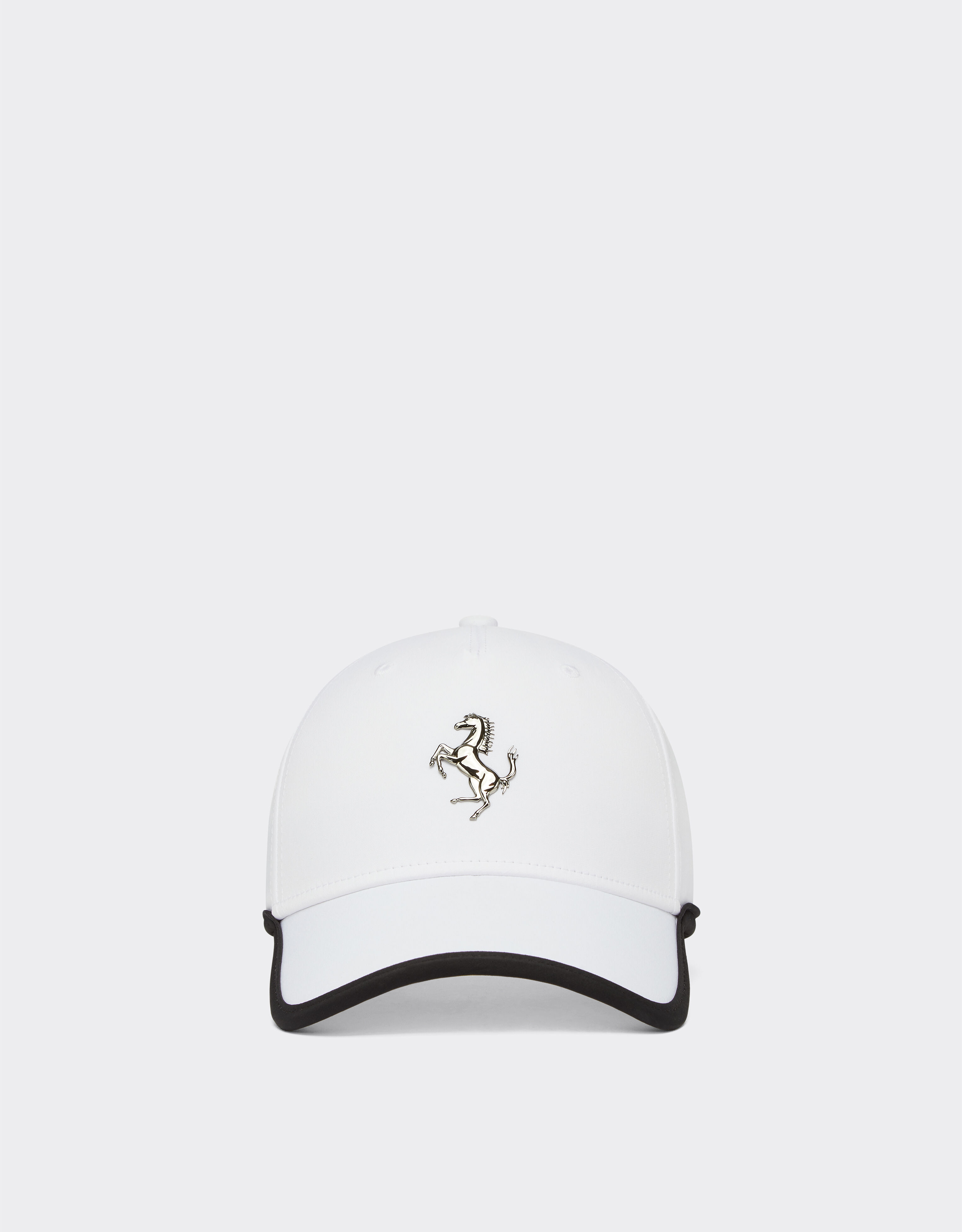 Ferrari Baseball cap with metal prancing horse Optical White 20815f