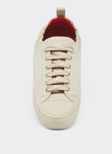 Ferrari Driving trainers in nubuck leather Ecru 22033f