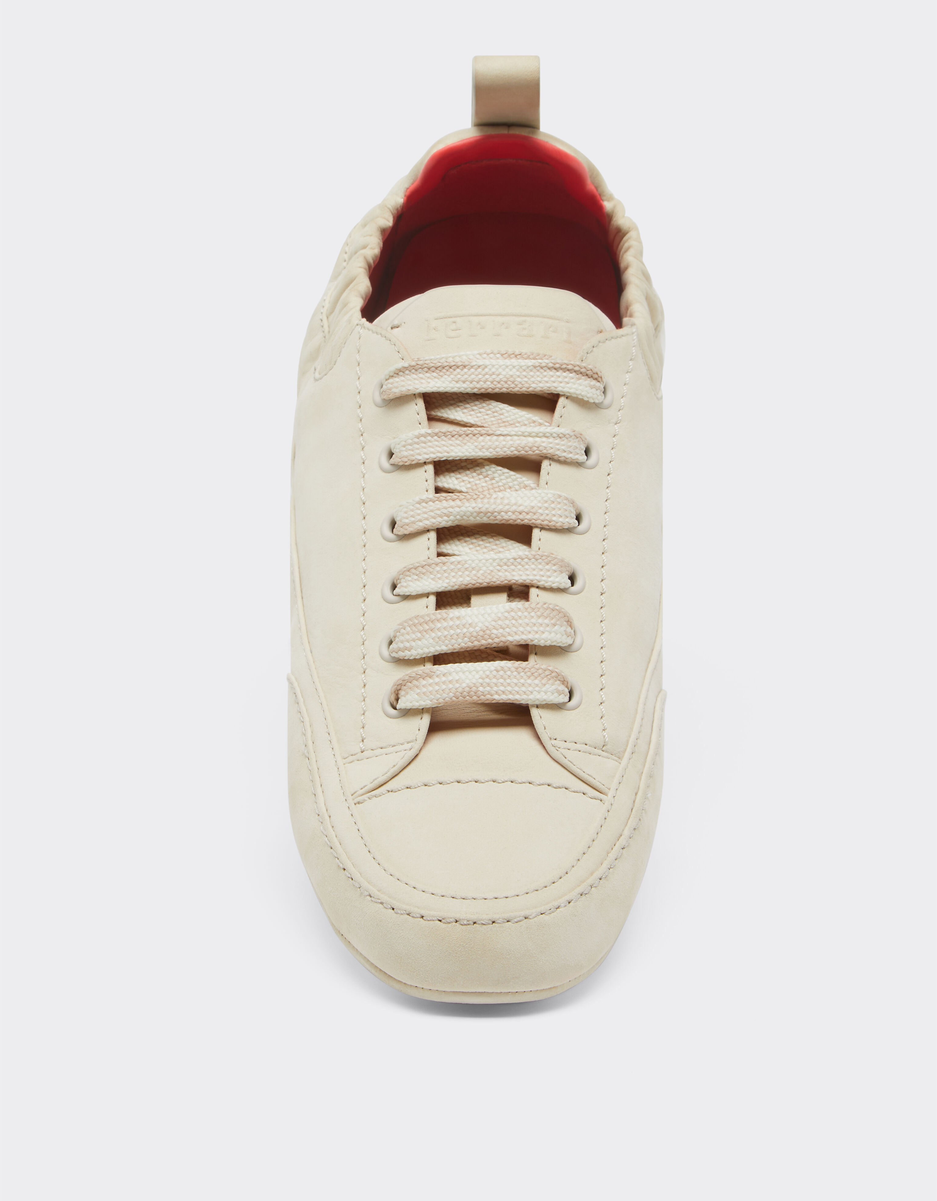 Ferrari Driving trainers in nubuck leather Ecru 22033f