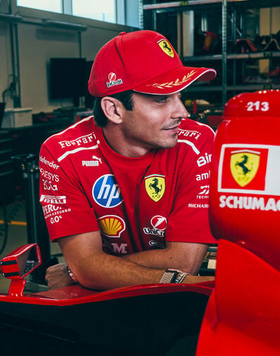 Ferrari Leclerc Replica Baseball Cap for the 2026 Monza Grand Prix Rosso LA0CP1136EXT0001f
