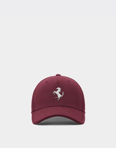 Ferrari Baseball cap with metal prancing horse Mahogany 20815f