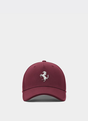 Ferrari Baseball cap with metal prancing horse Mahogany 20815f