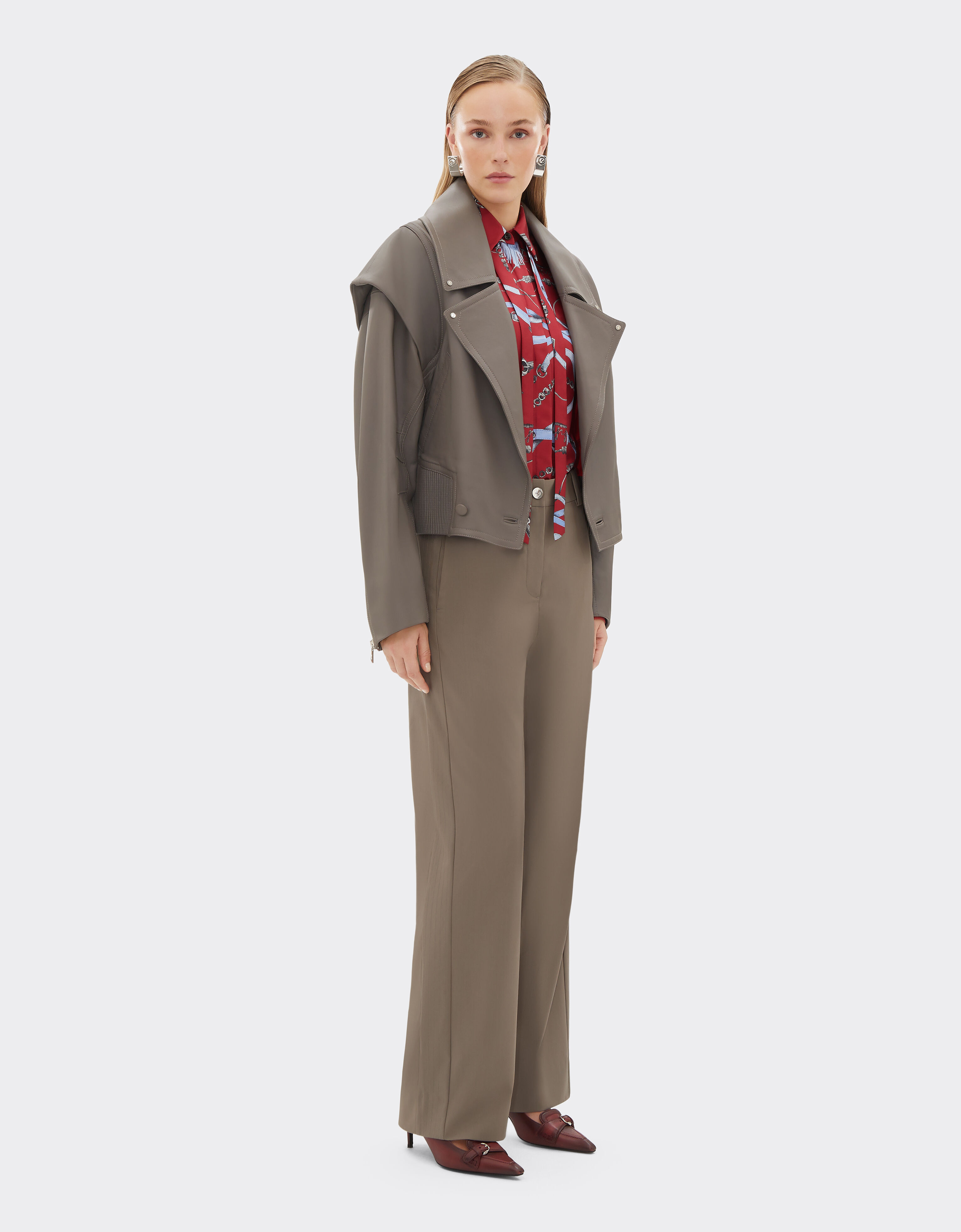 Ferrari Blouson en cuir nappa gommé Clay 50077f