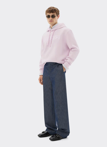 Ferrari Hooded sweatshirt in scuba Wisteria 49280f
