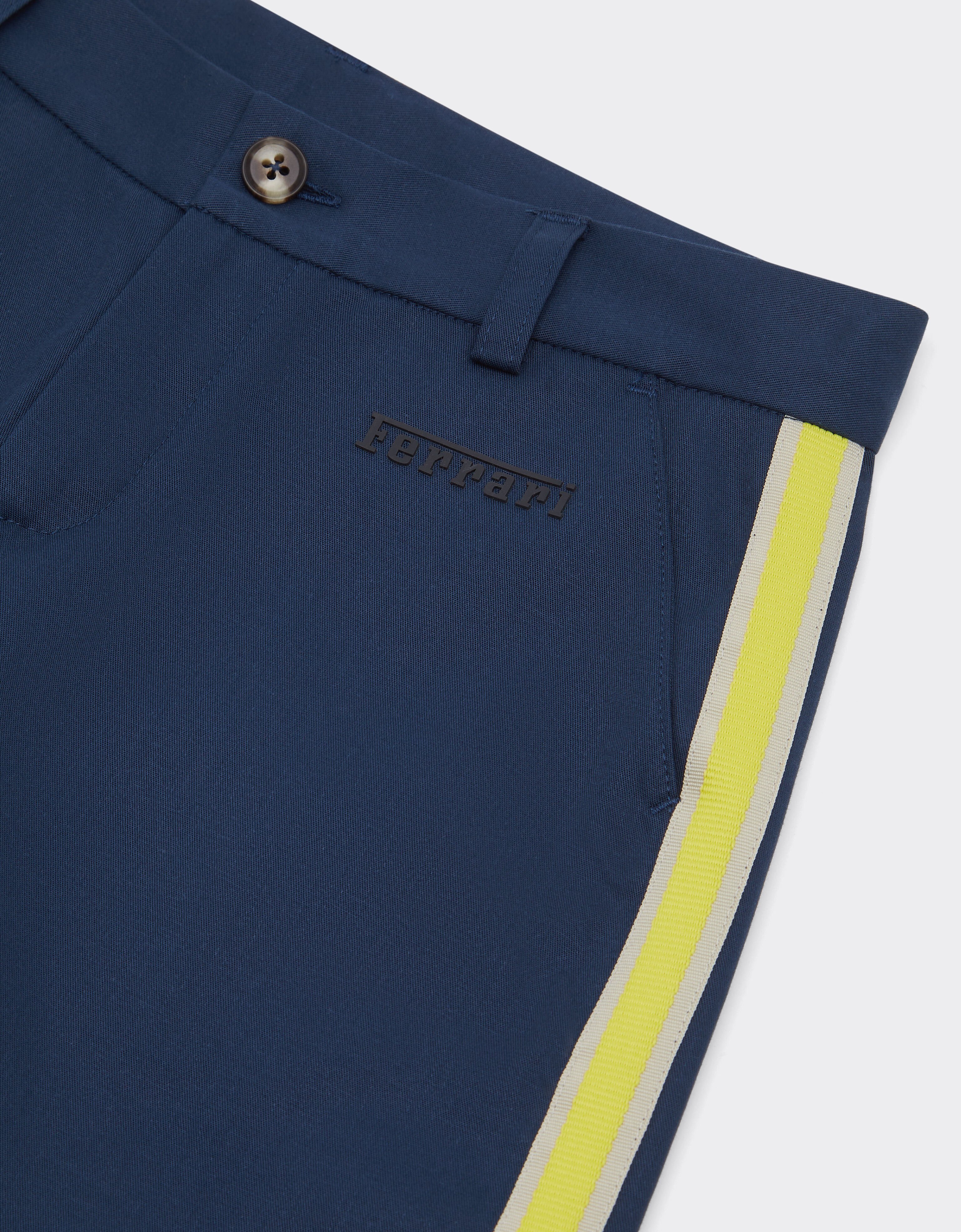 Ferrari Pantalone short in gabardine di cotone Navy 22336fK