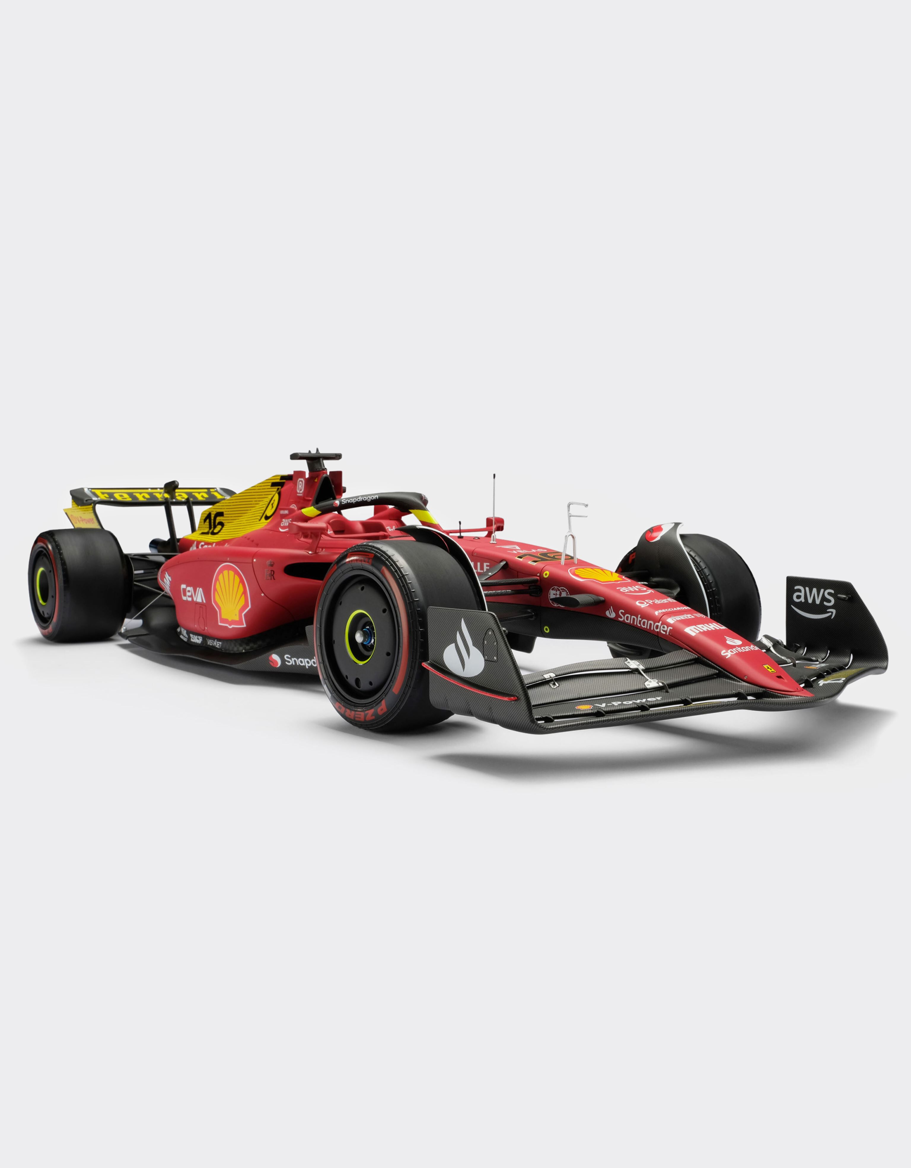 Ferrari 1:8 scale Charles Leclerc Ferrari F1-75 model Rosso Corsa 20168f