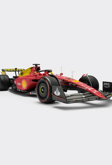 Ferrari Modèle réduit Ferrari F1-75 à l'échelle 1/8 Charles Leclerc Rouge F1354f