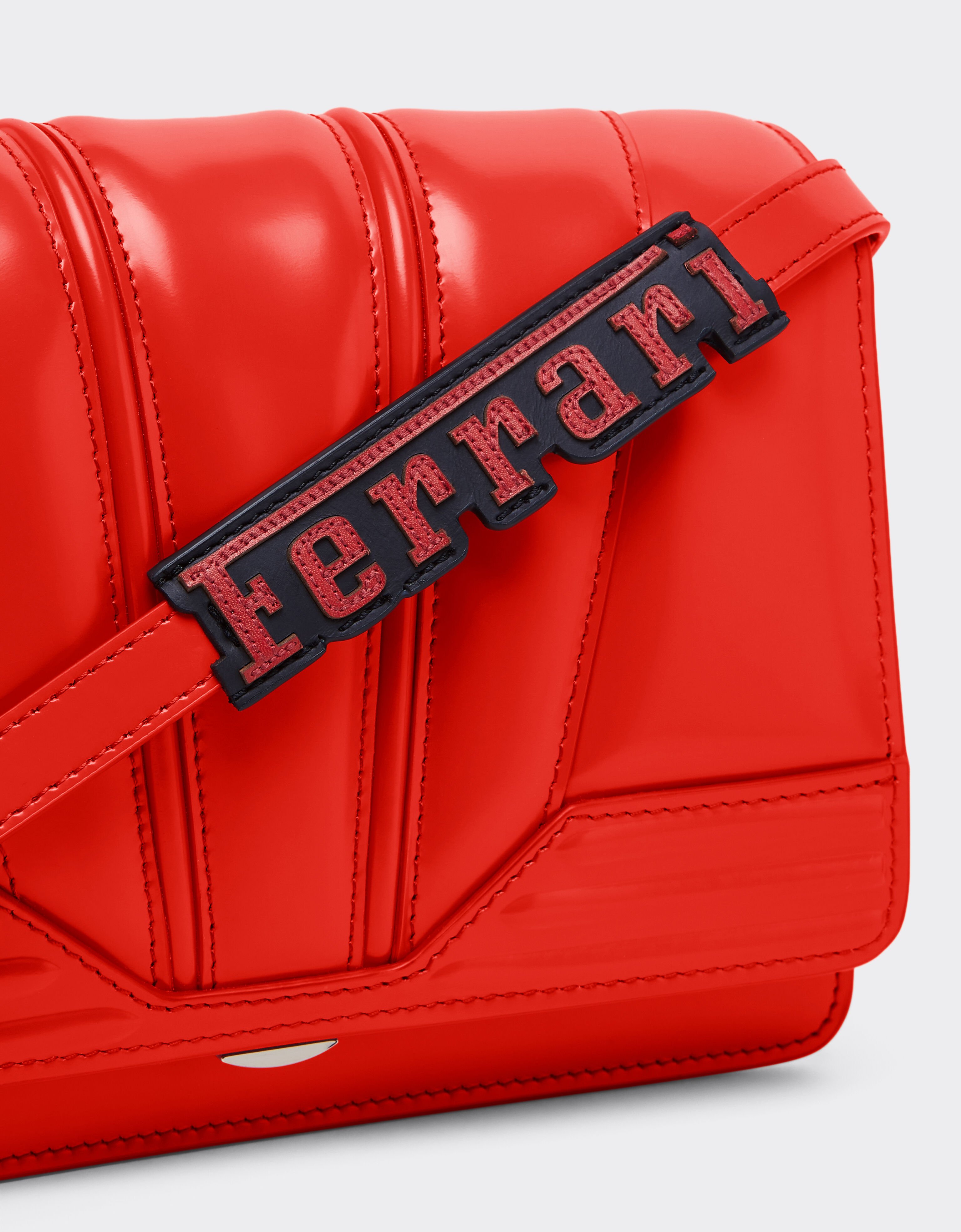 Ferrari GT crossbody bag in brushed leather Ferrari Ferrari GT crossbody bag in brushed leather Rosso Dino 51201f