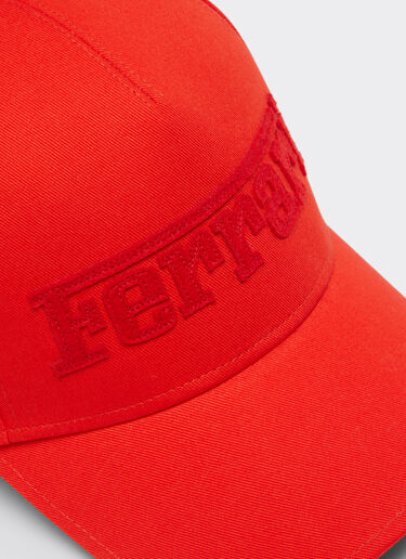 Ferrari Baseball cap with embroidered Ferrari logo Rosso Dino 21580f