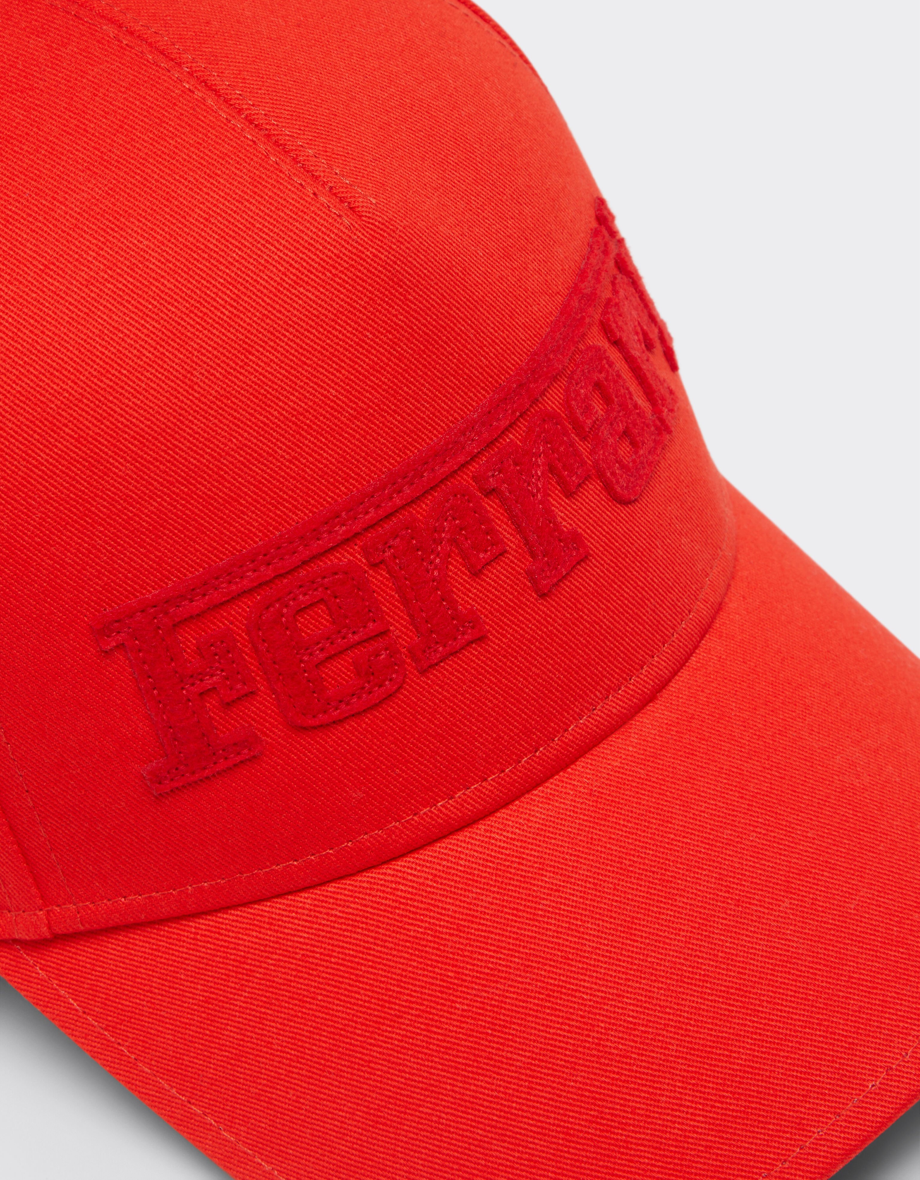 Ferrari Baseball cap with embroidered Ferrari logo Rosso Dino 21580f