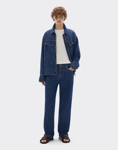 Jean 5 poches avec détails en Alcantara® Ferrari Jean 5 poches avec détails en Alcantara® Blu Denim CDMTR0014DCO0014f