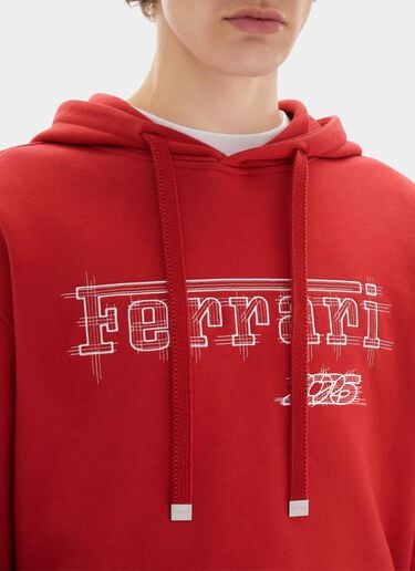 Ferrari-Sweatshirt aus Baumwolle für den GP von Monaco 2026 Ferrari Ferrari-Sweatshirt aus Baumwolle für den GP von Monaco 2026 Rosso Magma CJMSW0051JCO0057f
