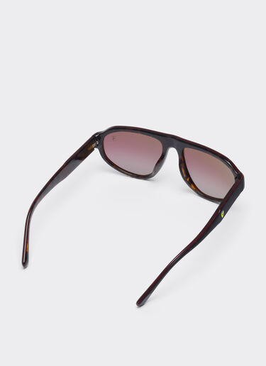 Ray-Ban for Scuderia Ferrari 0FZ6027 en acetato Havana y burdeos con lentes rojas degradadas Ferrari Ray-Ban for Scuderia Ferrari 0FZ6027 en acetato Havana y burdeos con lentes rojas degradadas MULTICOLOR LY0SG1435EXT0001f