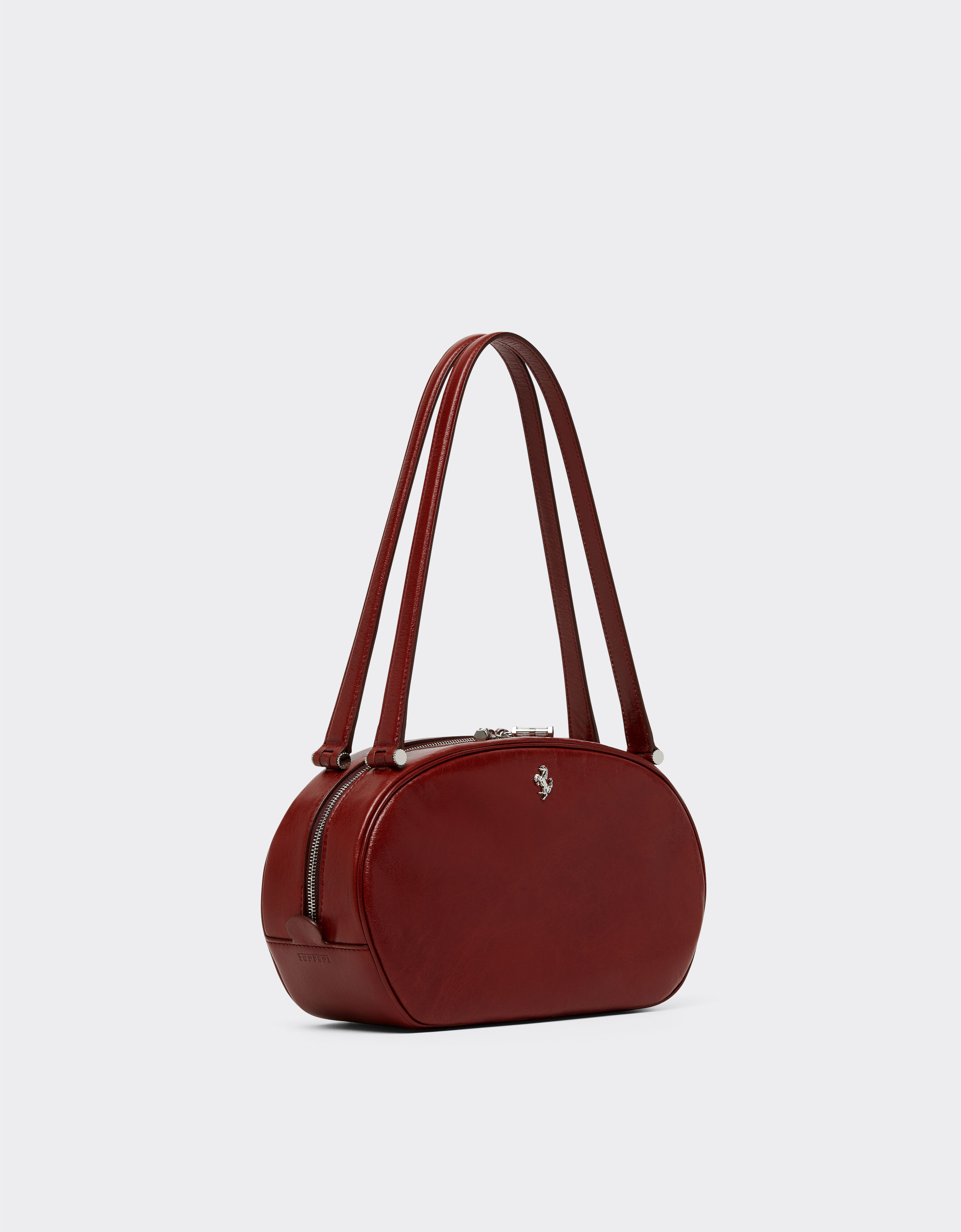 Ferrari Le sac Ferrari Dino Tote Soft en cuir brillant Fired Brick 51325f