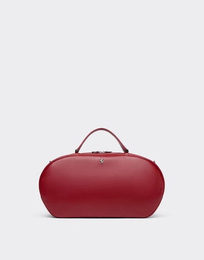 BOWLING LA FERRARI DINO BAG SOFT PLAIN LEATHER Ferrari BOWLING LA FERRARI DINO BAG SOFT PLAIN LEATHER Rosso Maison 50162f