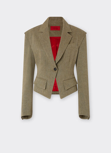 Délavé twill blazer Ferrari Délavé twill blazer Khaki Green 50049f