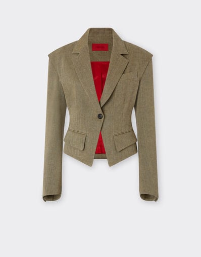 Délavé twill blazer Ferrari Délavé twill blazer Khaki Green 50049f