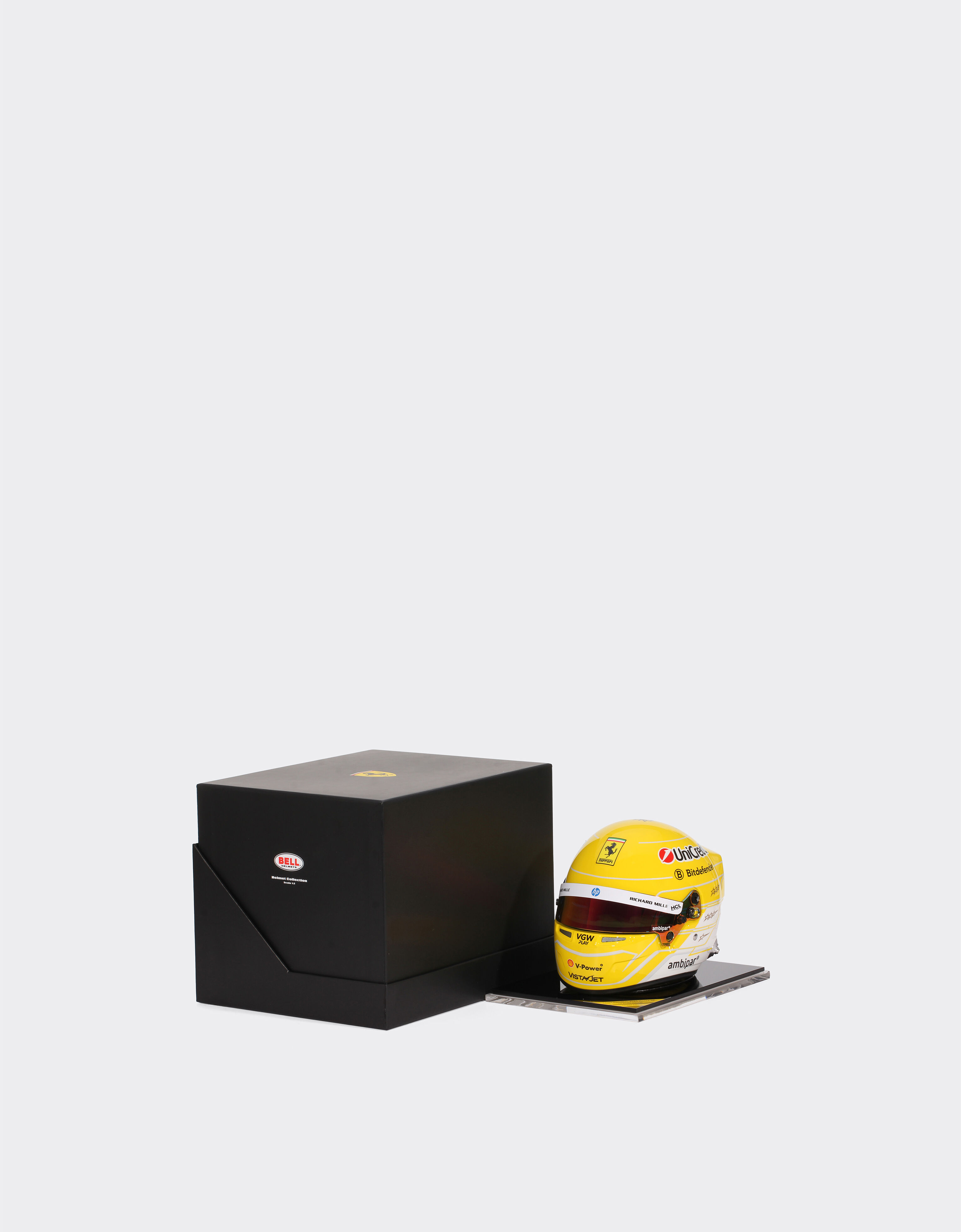 Ferrari Hamilton Monza mini helmet in 1:2 scale - 2025 Special Edition MULTICOLORE LA07Qf
