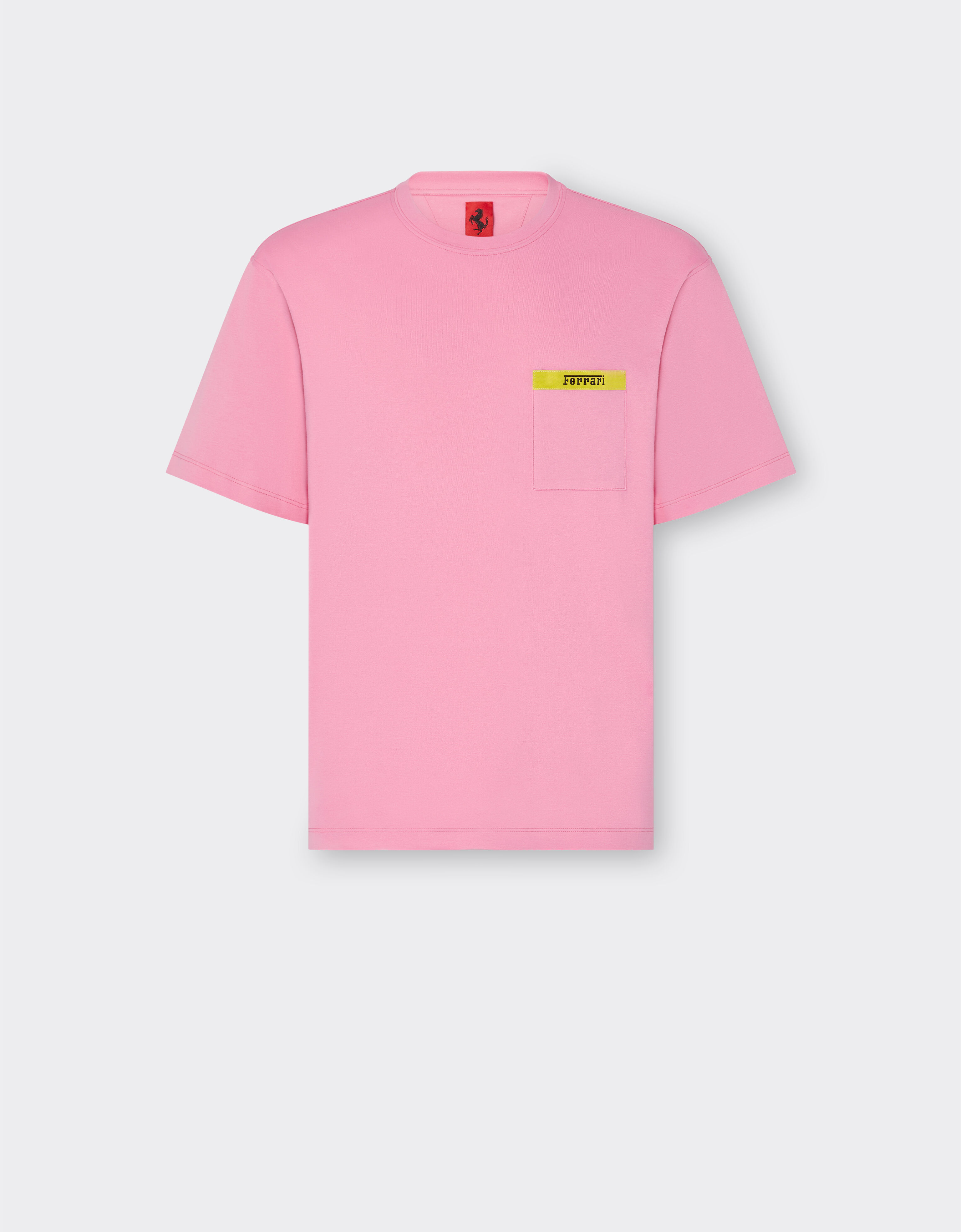 Ferrari Cotton T-shirt with contrast detail Peony 47825f
