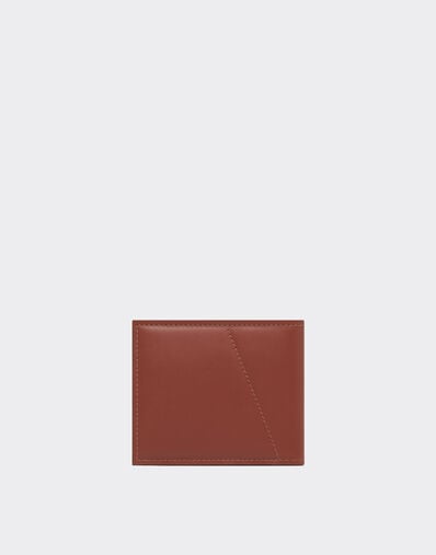 Ferrari Cartera bifold de piel lisa Hide 50412f