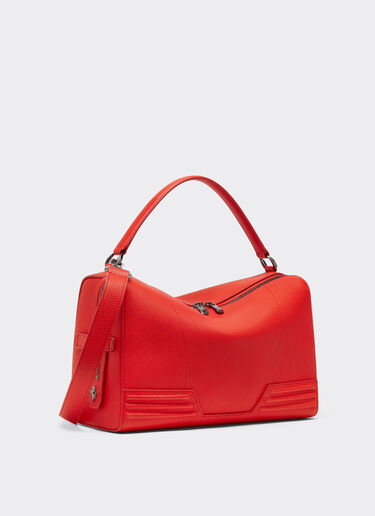 Ferrari Ferrari GT soft mini shoulder bag in tumbled leather Rosso Dino 21397f