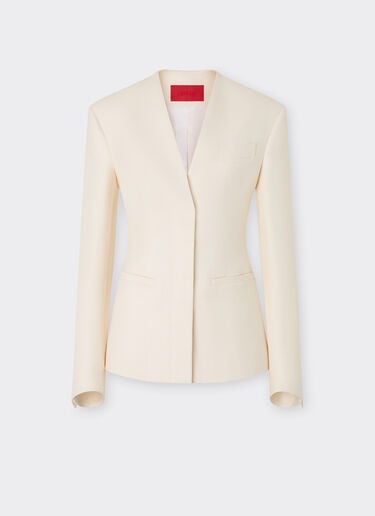 Shantung silk jacket Ferrari Shantung silk jacket Avorio 51430f