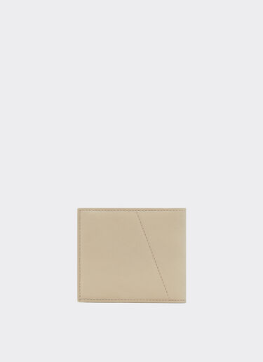 Ferrari Cartera de piel con costura diagonal Gesso 49227f
