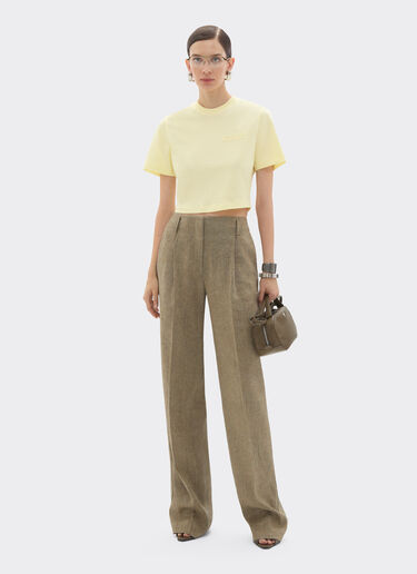 Ferrari Camiseta corta de algodón Giallo Iris 51094f