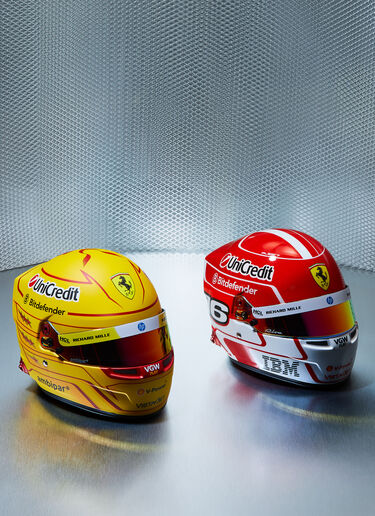 Ferrari 2025 Lewis Hamilton mini helmet in 1:2 scale MULTICOLOUR LA07Pf