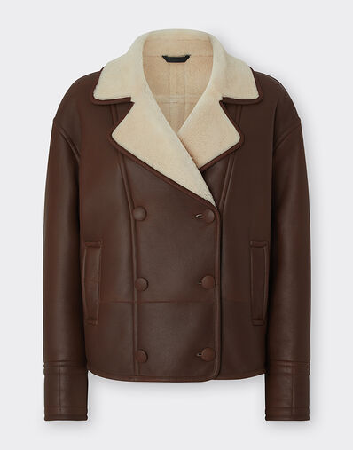 Ferrari Shearling caban Tobacco 20982f