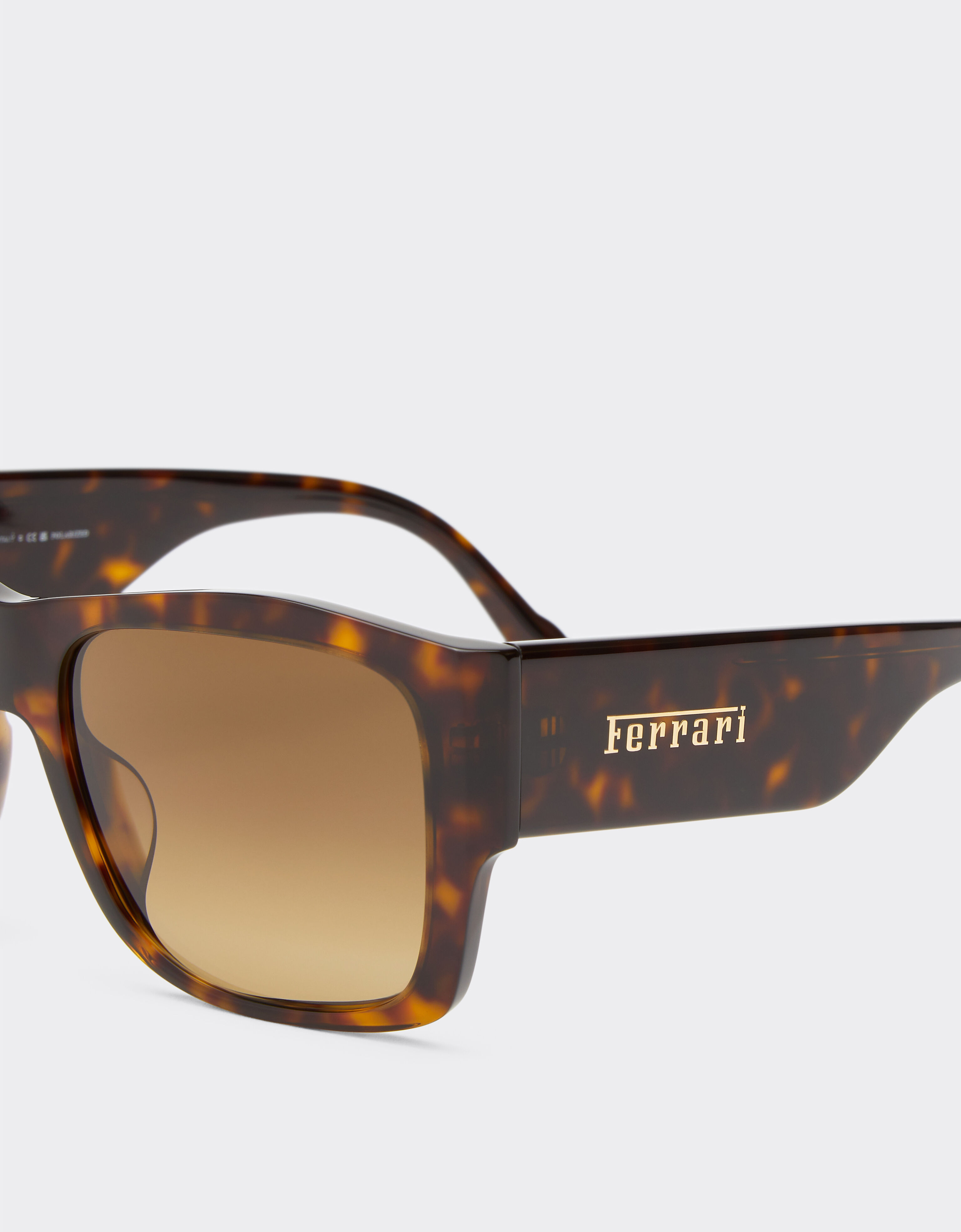 Ferrari Ferrari sunglasses in Havana acetate with polarised brown gradient lenses Tortoiseshell F1264f
