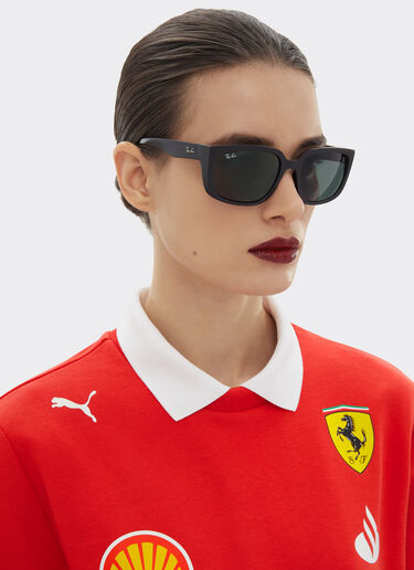 Ferrari Ray-Ban for Scuderia Ferrari RB4443M in black PEEK with dark green lens Black Matt F1516f