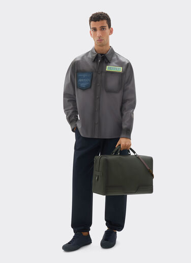 Ferrari Bolsa de viaje GT soft Reacondicionada por Ferrari en cuero sombreado con scooby Verde militar 49878f