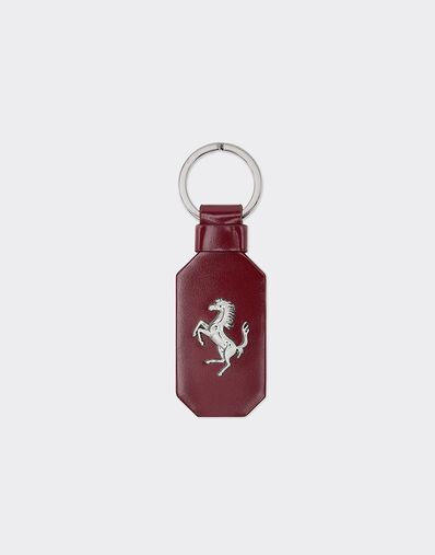 Ferrari Leather keychain with prancing horse Cherry 49240f