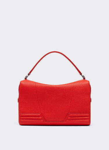 Ferrari Ferrari GT soft mini shoulder bag in tumbled leather Rosso Dino 21397f