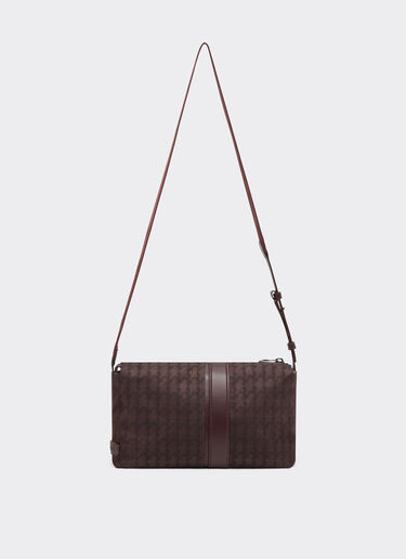 Crossbody bag in Q-Cycle® jacquard con motivo Cavallino Ferrari Crossbody bag in Q-Cycle® jacquard con motivo Cavallino Mogano 49139f