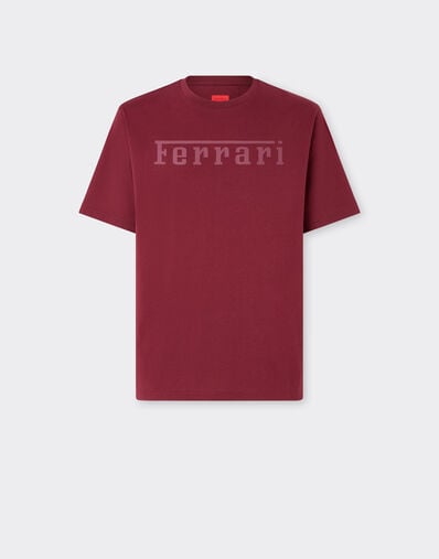 Ferrari T-shirt en coton avec logo Ferrari Acajou 21179f