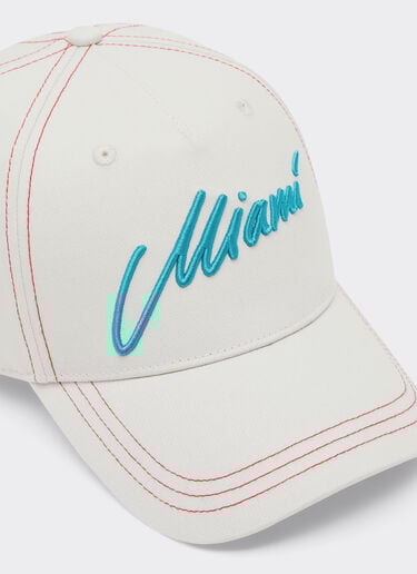 Ferrari Baseball cap Scuderia Ferrari Miami 2026 Avorio SANCP0023HMM0029f