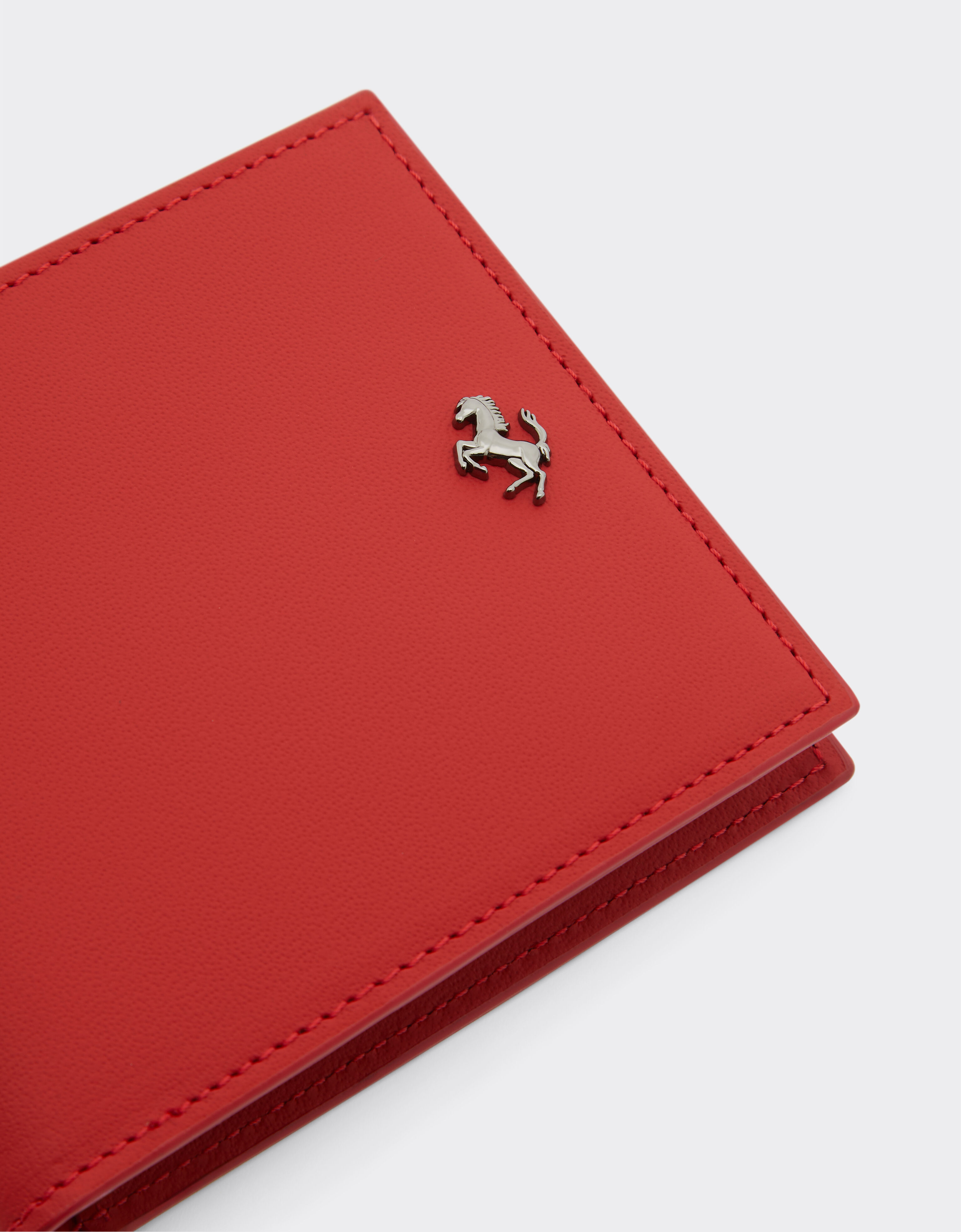 Ferrari Second Life leather horizontal wallet Rosso Dino 21434f