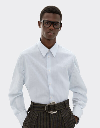 Ferrari Multistriped cotton shirt Optical White 49827f