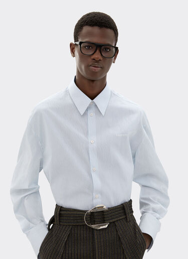 Ferrari Multistriped cotton shirt Optical White 49827f