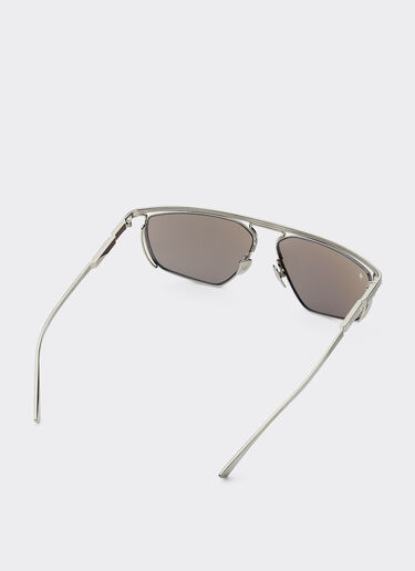 Ferrari Ferrari sunglasses in titanium with white gold mirror lens Silver F1522f