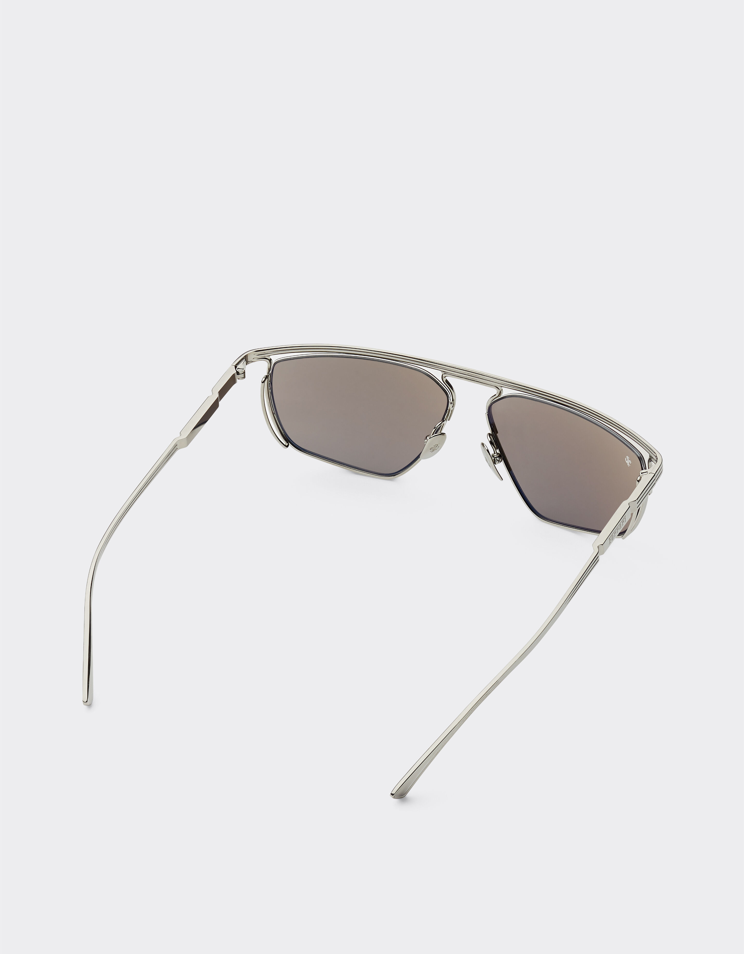 Ferrari Ferrari sunglasses in titanium with white gold mirror lens Silver F1522f
